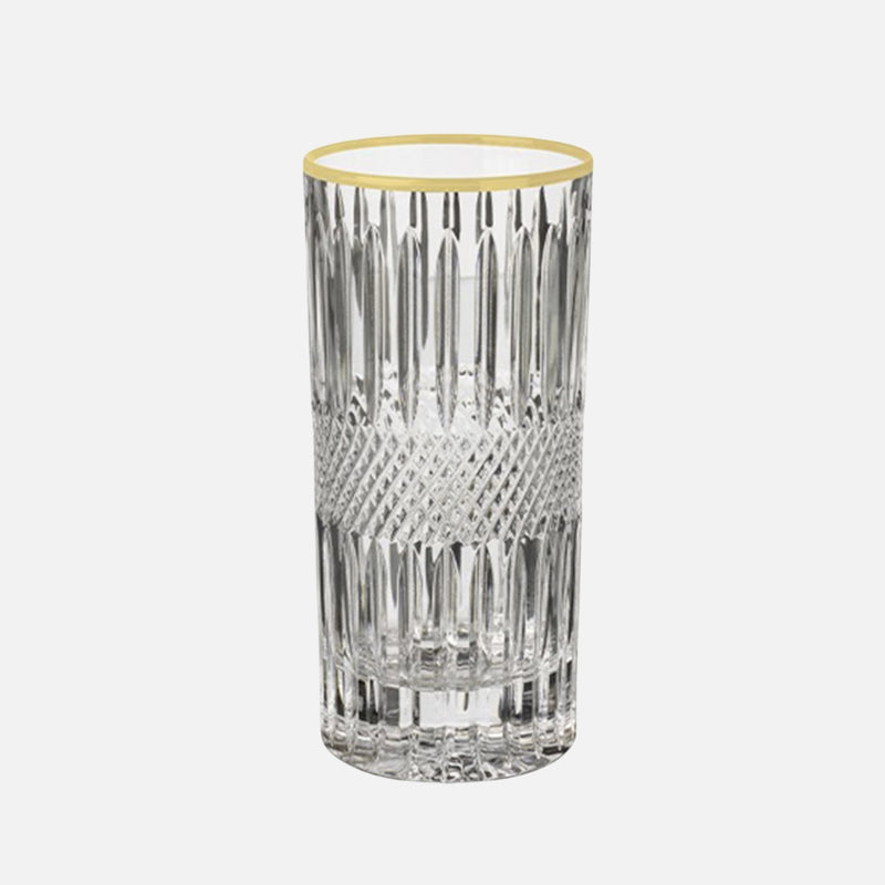 Almas Gold Rim Crystal Tumbler