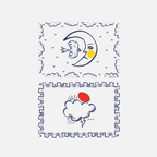L'Archipel Sentimental: Moon and Cloud Placemats, Set of 2
