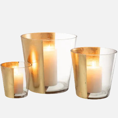 Hurricane Boe Glass Lantern – Decorative Candle Holder (Large)