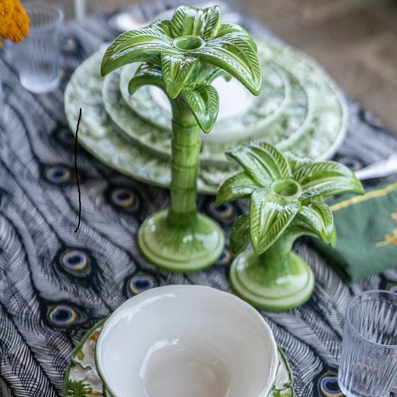 Palm Candle Holder, 20cm