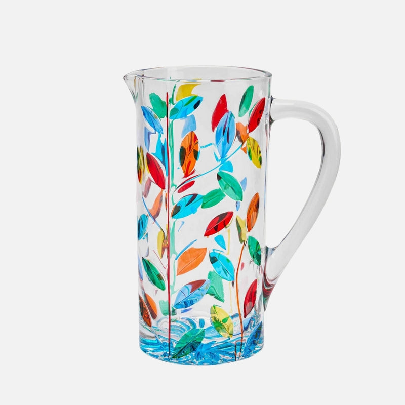 Rainbow Leaves Crystal Jug