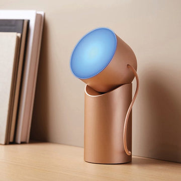 Orbe Protable LED Table Lamp, Gold