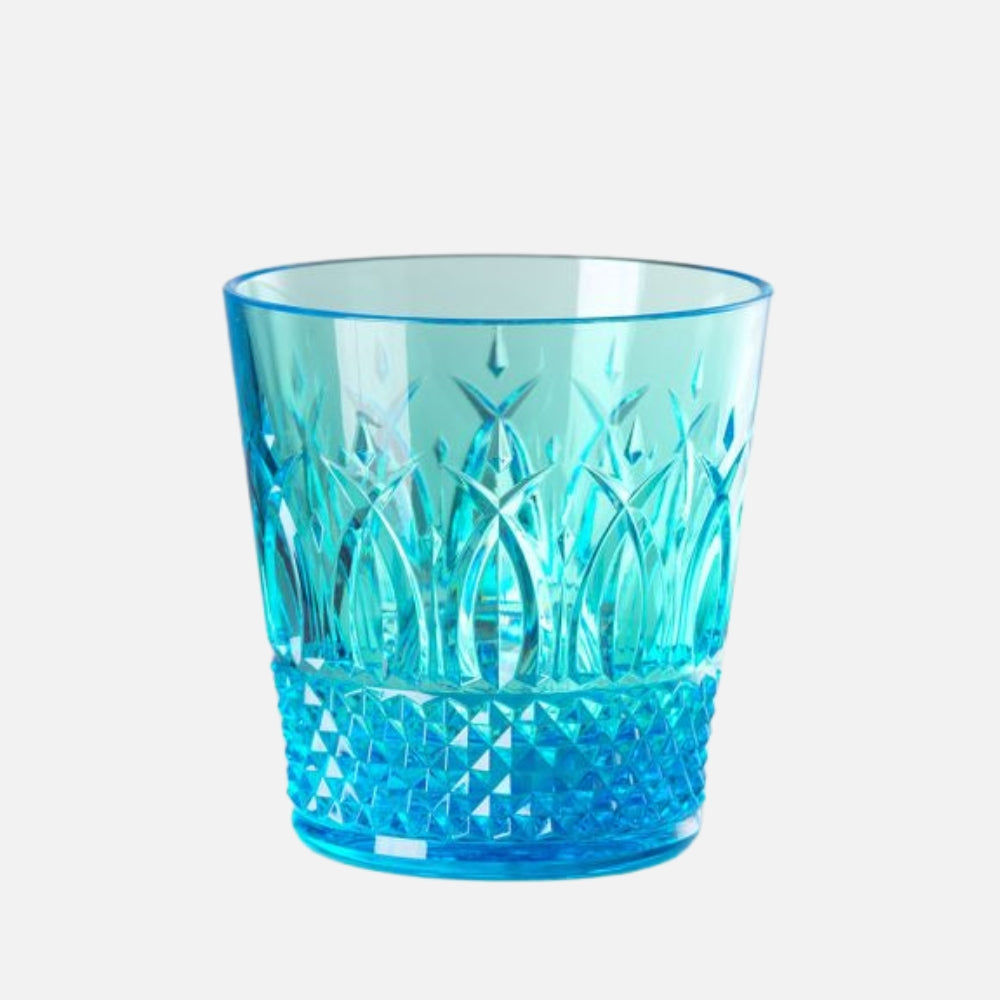 Mario Luca Giusti Nuova Italia Tumbler, Turquoise in synthetic crystal, front view