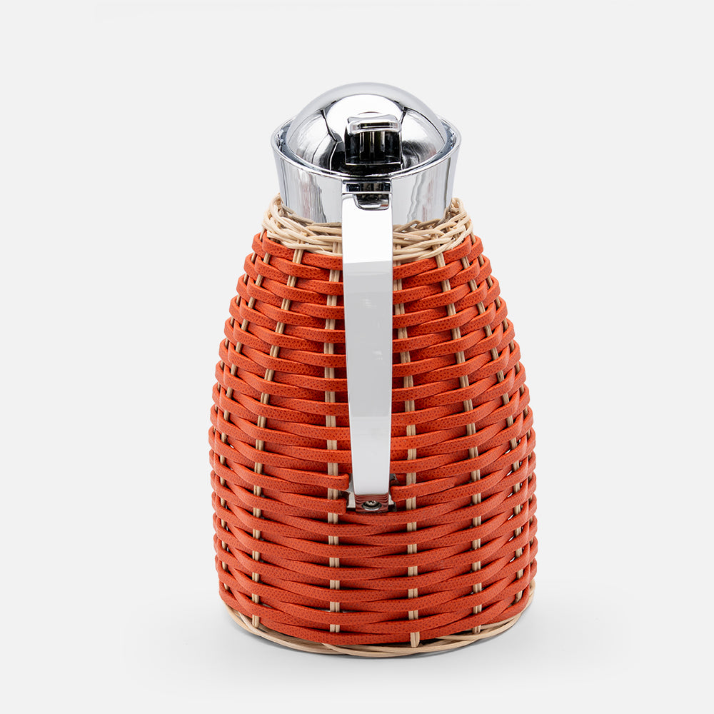 Chantilly Leather & Rattan Carafe, Mango, 1.5L
