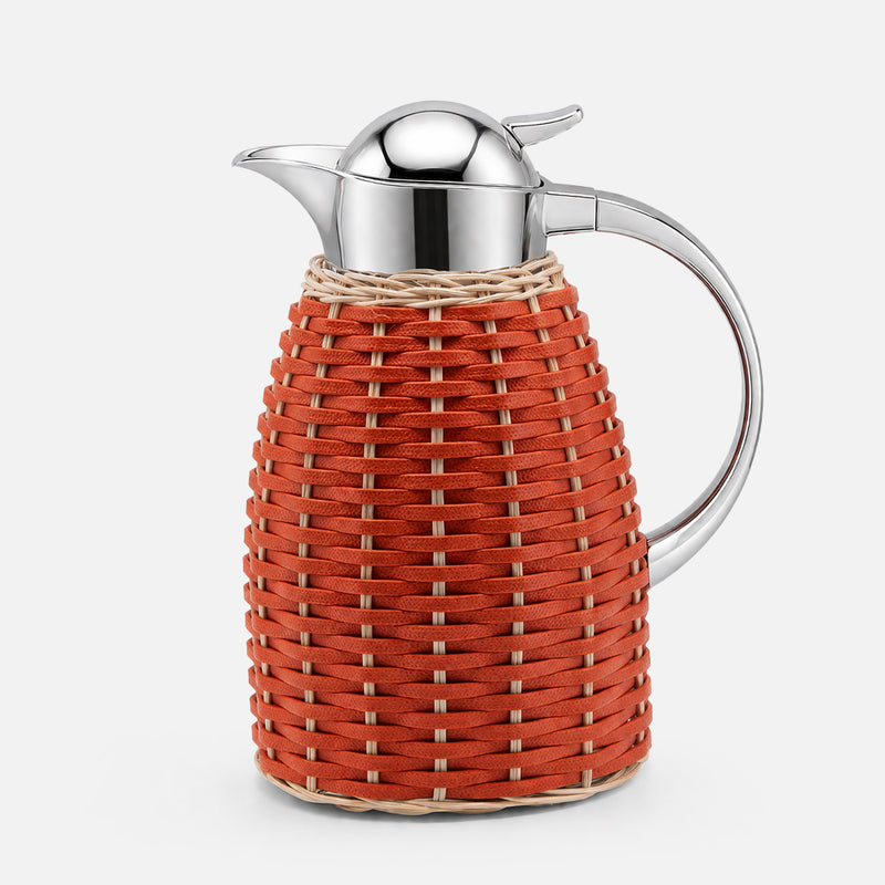 Chantilly Leather & Rattan Carafe, Mango, 1.5L