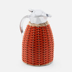 Chantilly Leather & Rattan Carafe, Mango, 1.5L