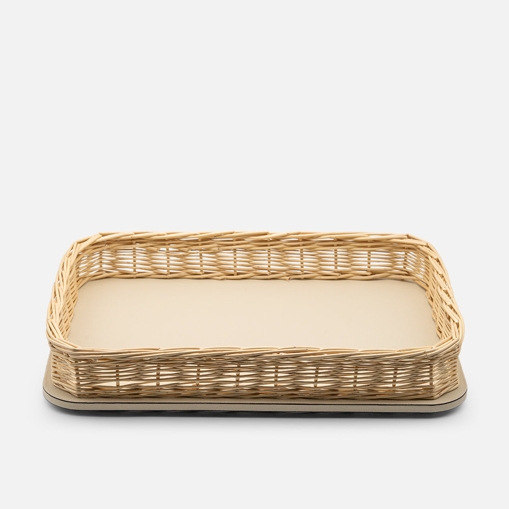 Orsay Rectangular Tray, Ivory, 46x34cm