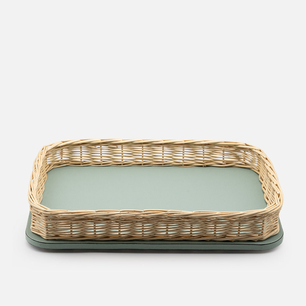 Orsay Rectangular Tray, Mint, 46x34cm