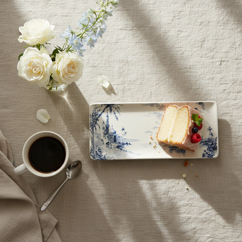 Cake dish - Blue mismatched