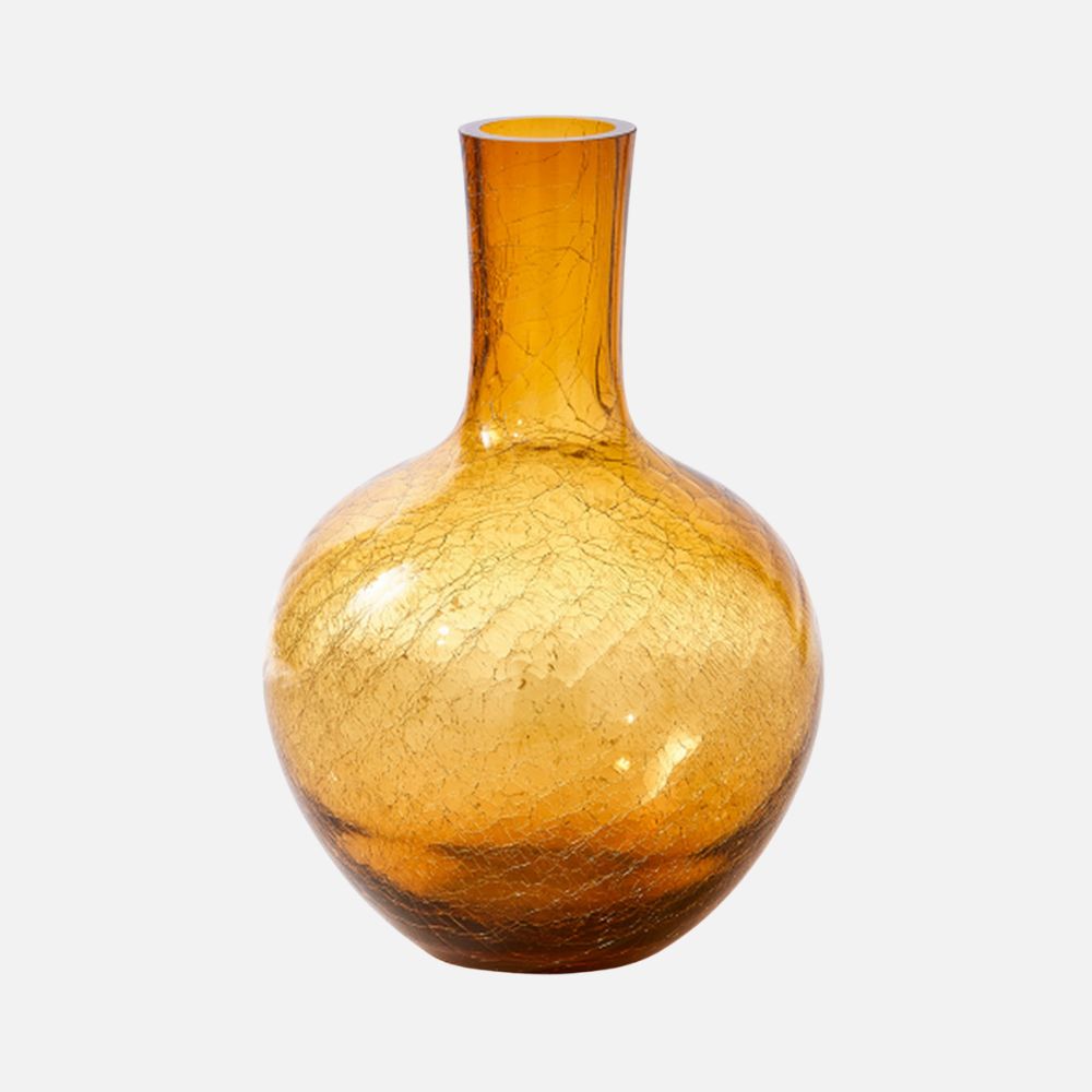 Ball Body Crackled Vase, 50cm