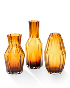 Glass Folds Vase Large - Ochre
