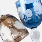 Peony Multicolour Wine Glasses, Set of 6