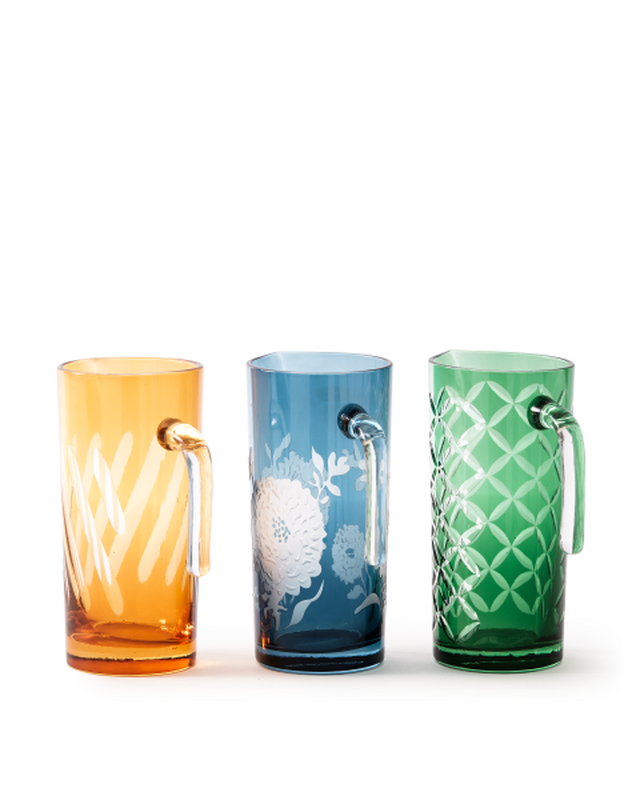 Peony Pitcher, Dark Blue, 1L