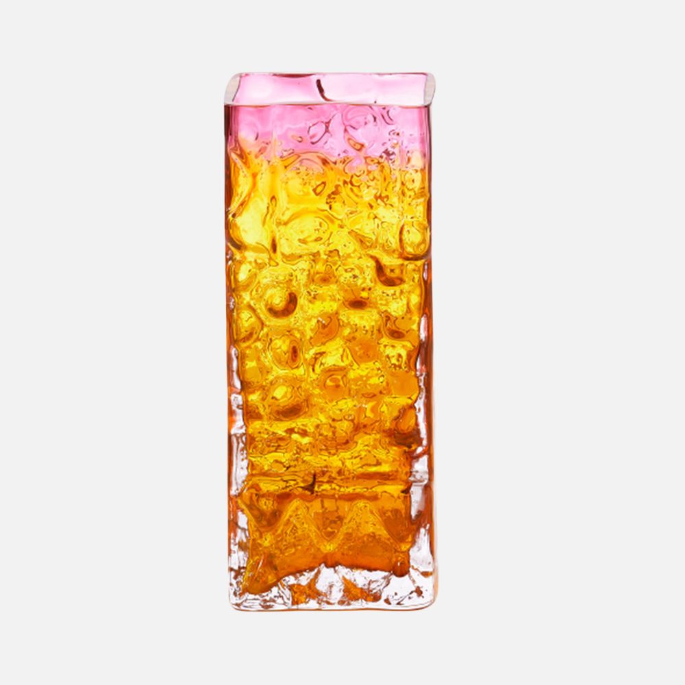 Relief Square Gradient Vase, 34cm