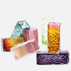 Relief Square Gradient Vase, 34cm