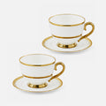 Golden Finds Tea, Set of 2 White