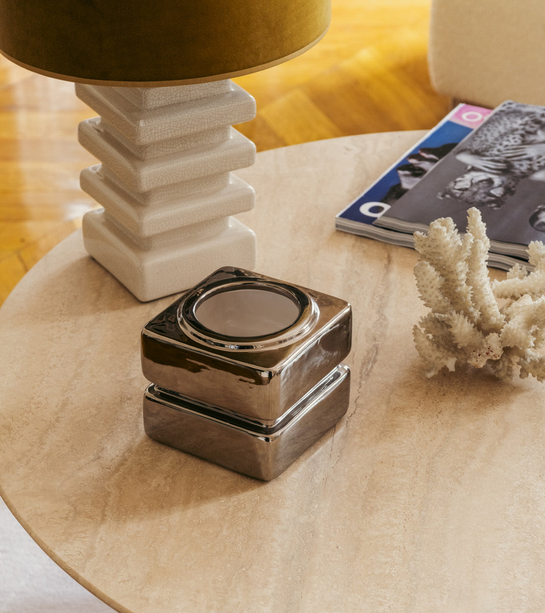 دونا - وعاء سيراميك بلاتيني