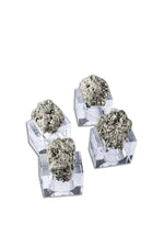 Pyrite Napkin Rings, Set of 4
