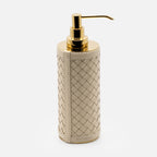 Alghero Handwoven Tall Soap Dispenser, Ivory