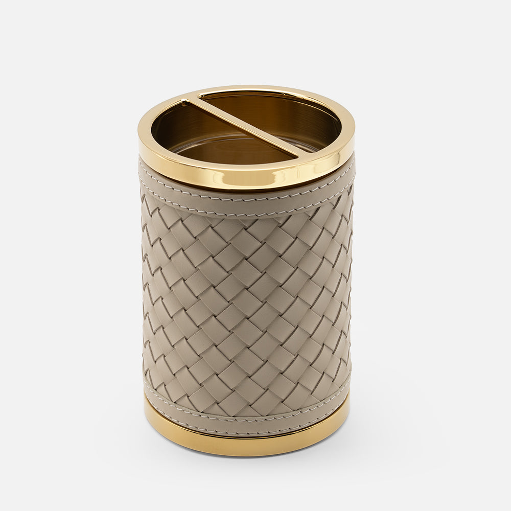 Alghero Handwoven Toothbrush Holder, Ivory
