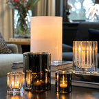 Silver Hurricane Lamp, Medium