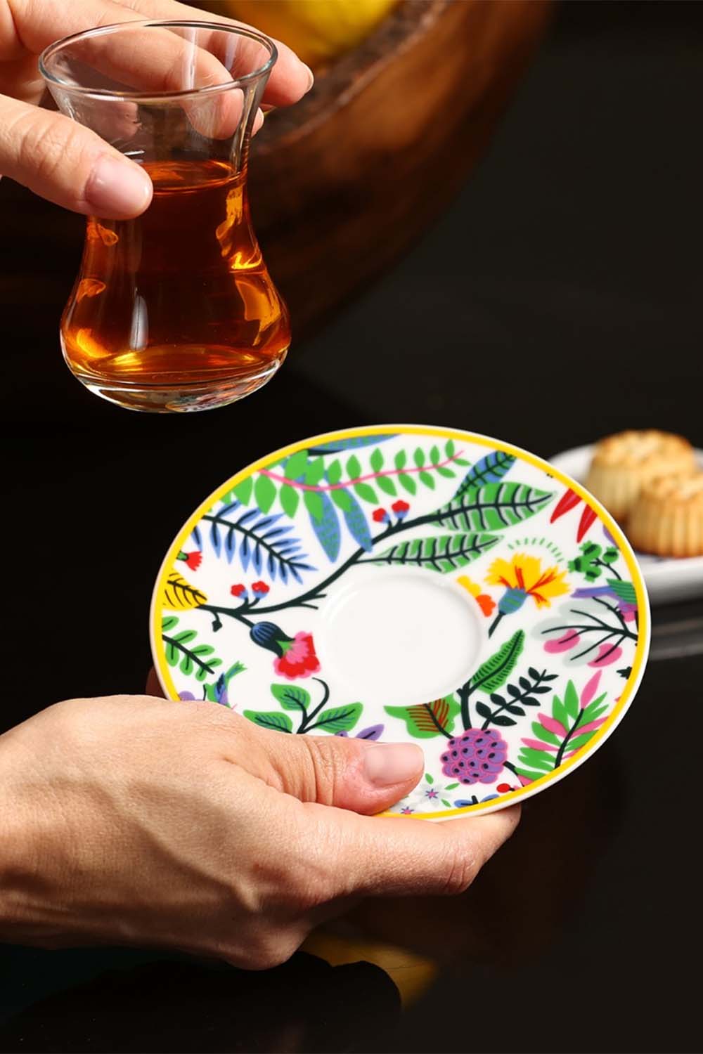 Spring Blooms Teacups, Set of 2