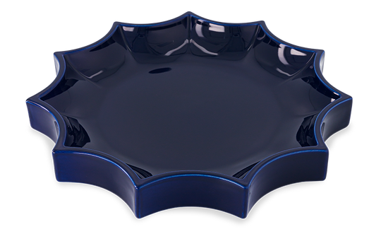 Tasca Large Blue Ceramic Change Tray – Bold & Elegant