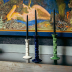 Anna Ceramic Candle Holder, Midnight Blue, 25cm
