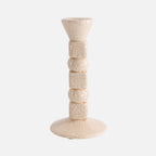 Anna Ceramic Candle Holder, Powder Rose, 20cm