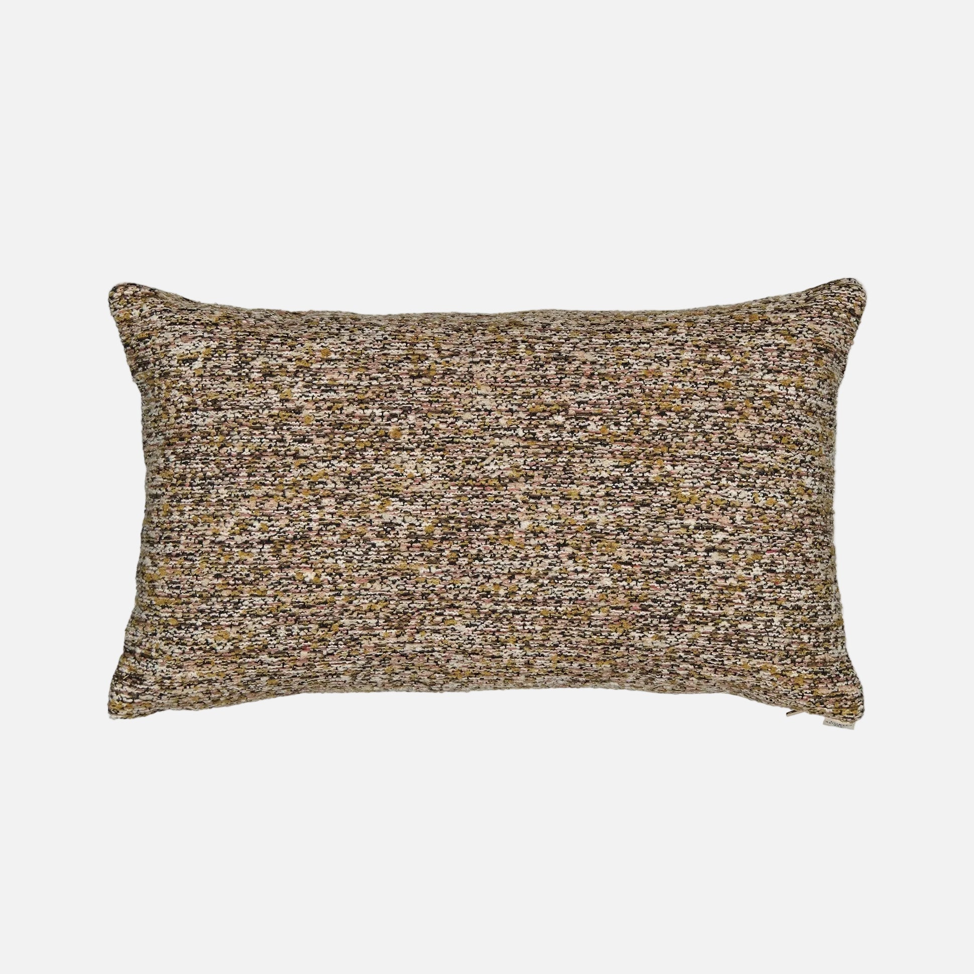 Carino Brown and Green Tweed Cushion, m