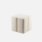 Fiori Modular Stool, Cream Weft, 43cm