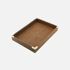 Abhika Hermitage Tray – Brown & Gold