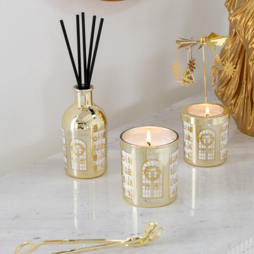 Scented Candle Carousel Surprise Window – Ginger Wood Aroma