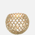 Gold Aluminium Candle Holder – Large Decorative Accent