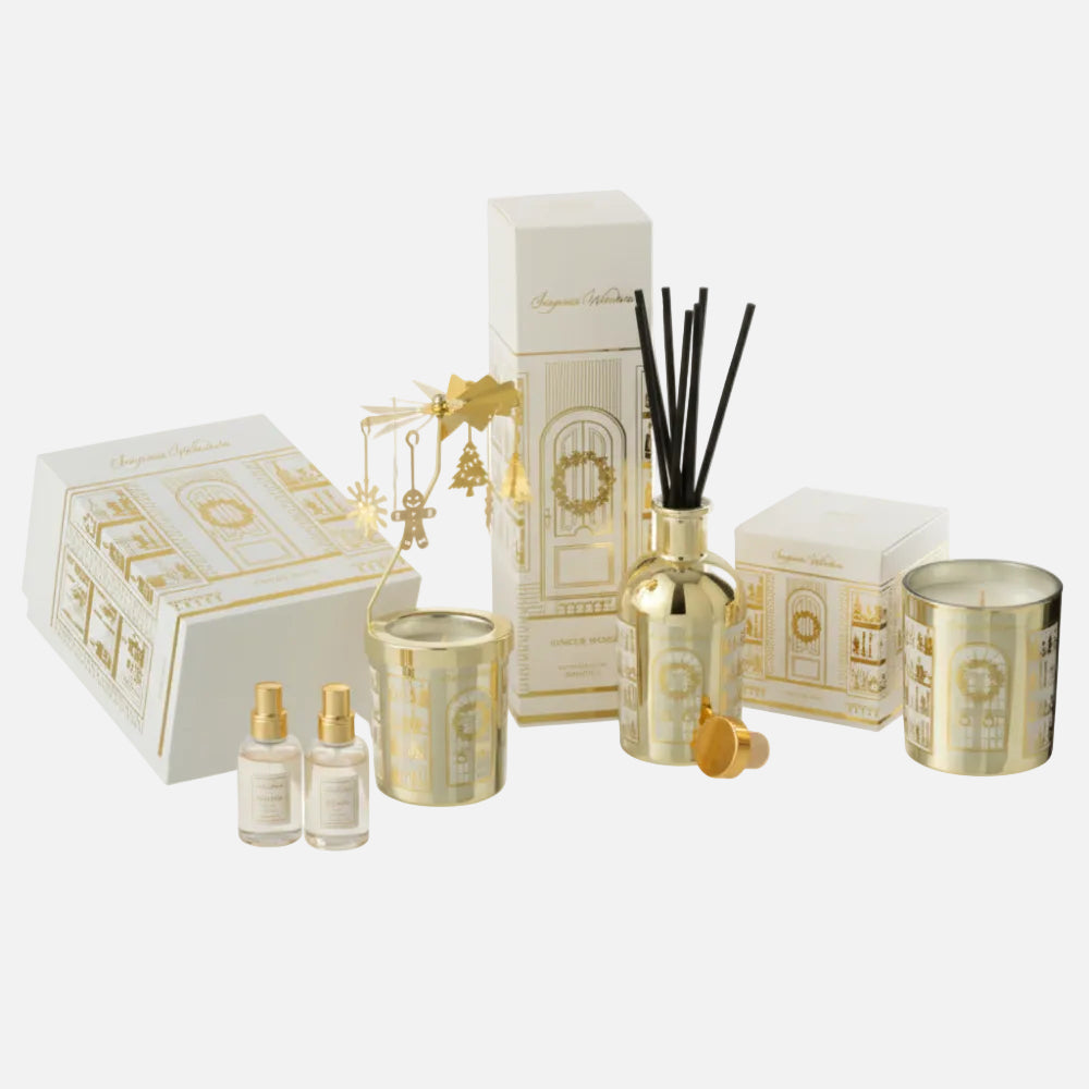 Scented Candle Carousel Surprise Window – Ginger Wood Aroma