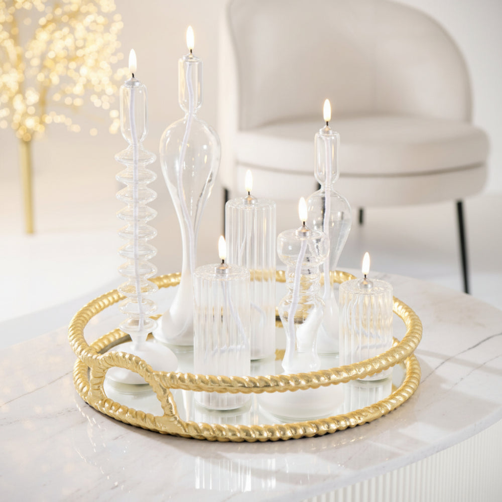 Gold Aluminium Tray – Large Decorative Home Accessory