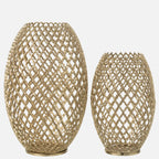 Small Gold Aluminum Floor Vase – Modern Decorative Vase