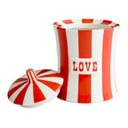 Vice Love Canister - Hand-Painted Porcelain Storage Jar