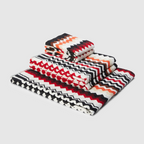 طقم حمام مكون من خمس قطع من قماش تيري القطني