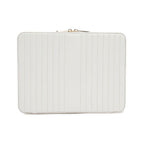 Maria Large Zip Case, White, 26x20cm
