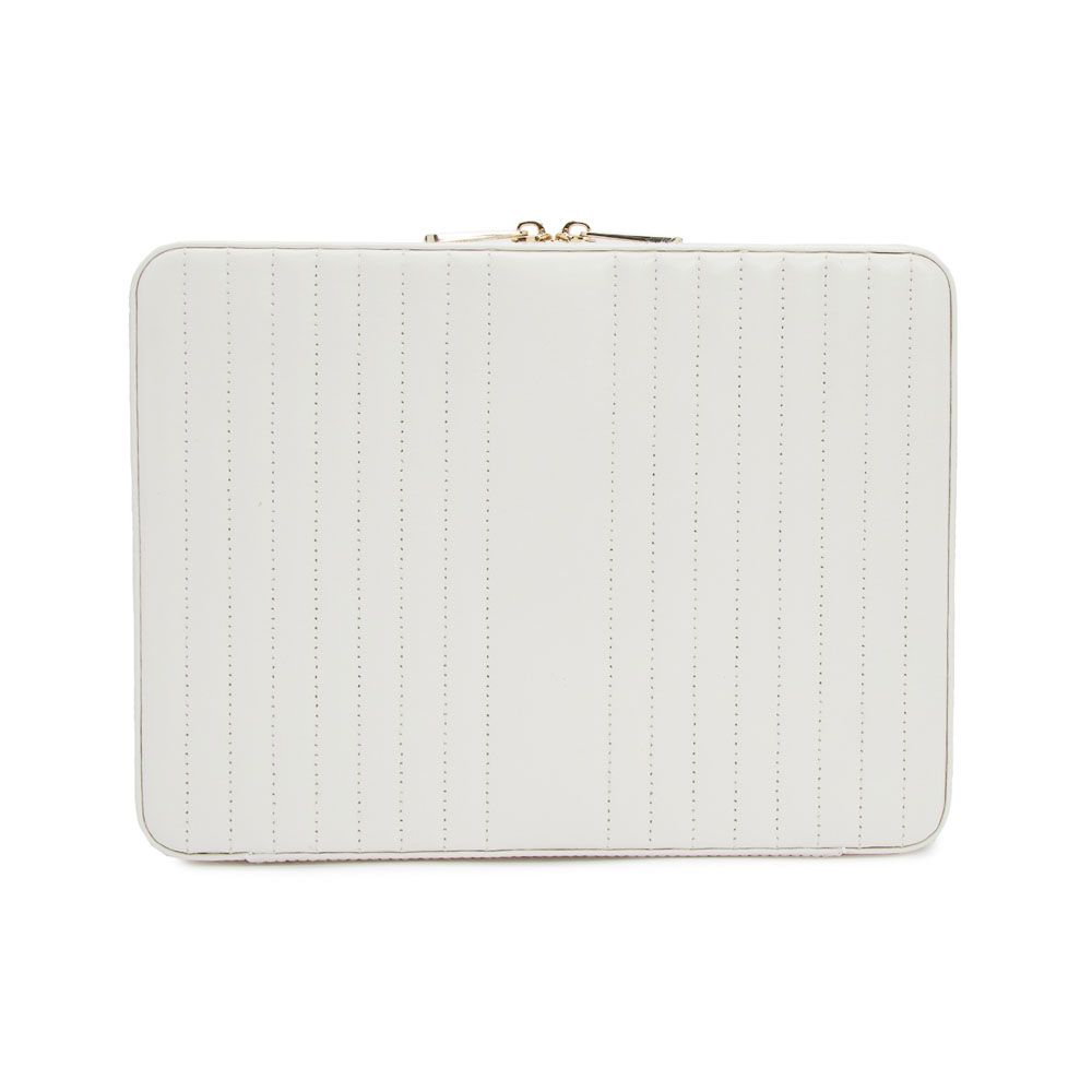 Maria Large Zip Case, White, 26x20cm