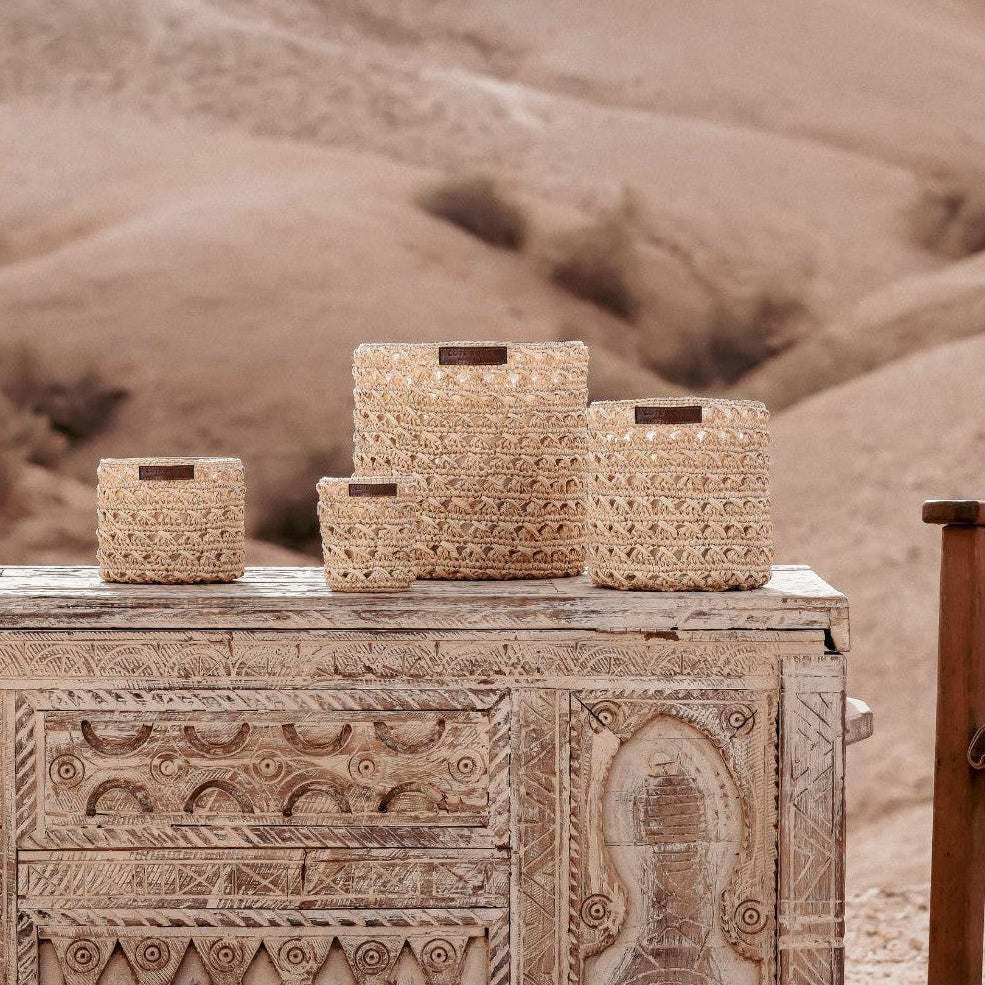 Scented Candle – Raffia Collection ( L )