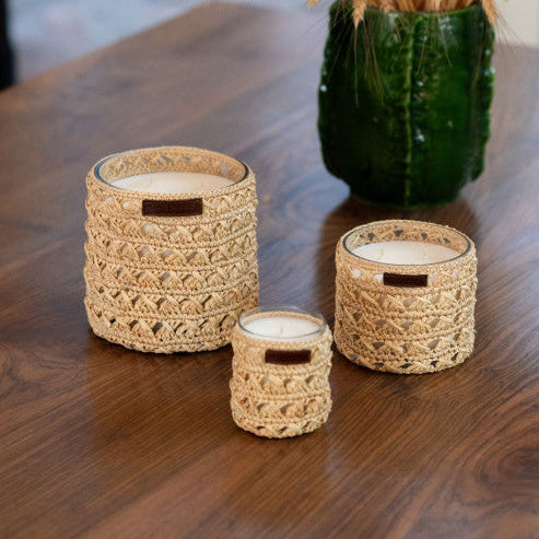 Scented Candle – Raffia Collection ( L )