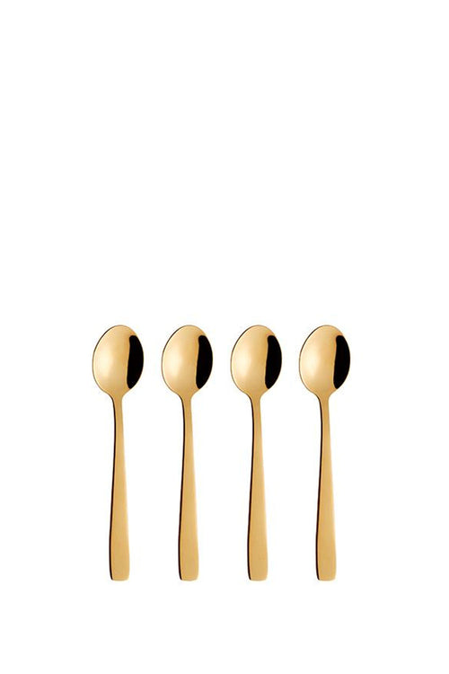 ​Set of 4 Coffee Spoons, Gold - Maison7