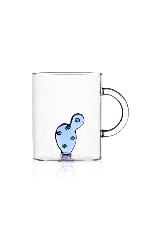 Desert Plants Mug, Blue, 420ml